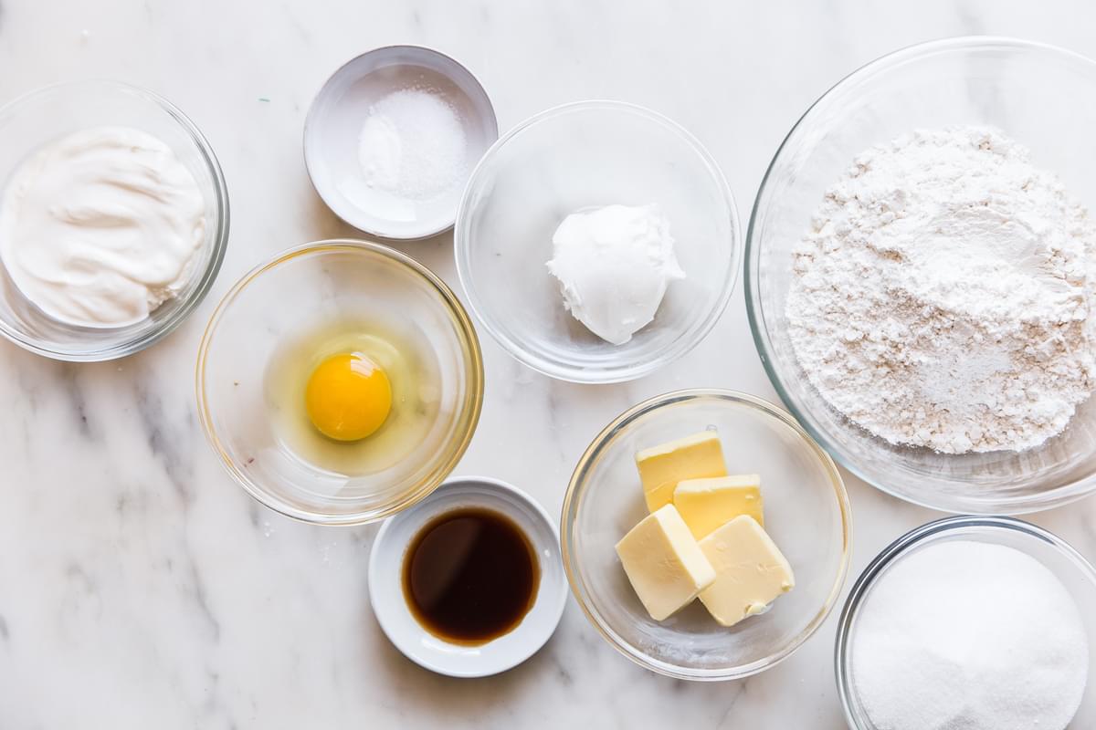Ingredients for Sour Cream Sugar Cookies