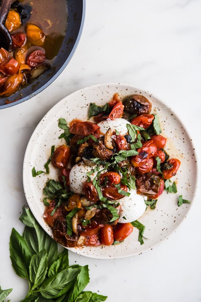 Braised Tomatoes with Burrata | The Modern Proper