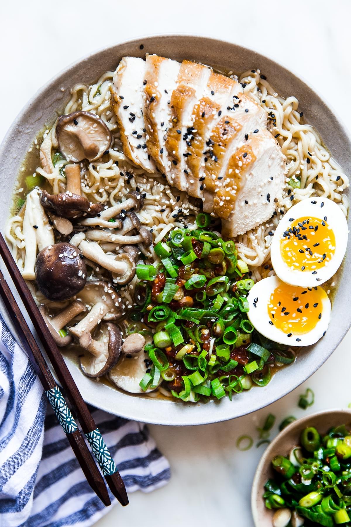 Easy Chicken Ramen Soup with egg