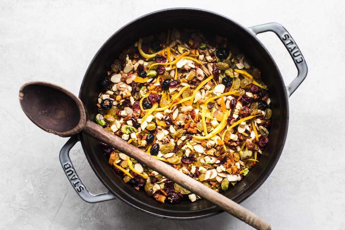 jeweled rice with dried fruit and nuts