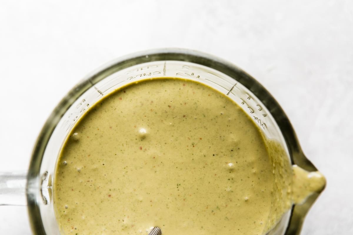 coconut curry lime dressing in a jar