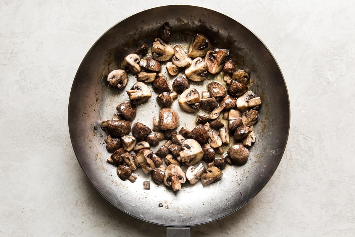 How To Dry Sauté Mushrooms in a pan with butter