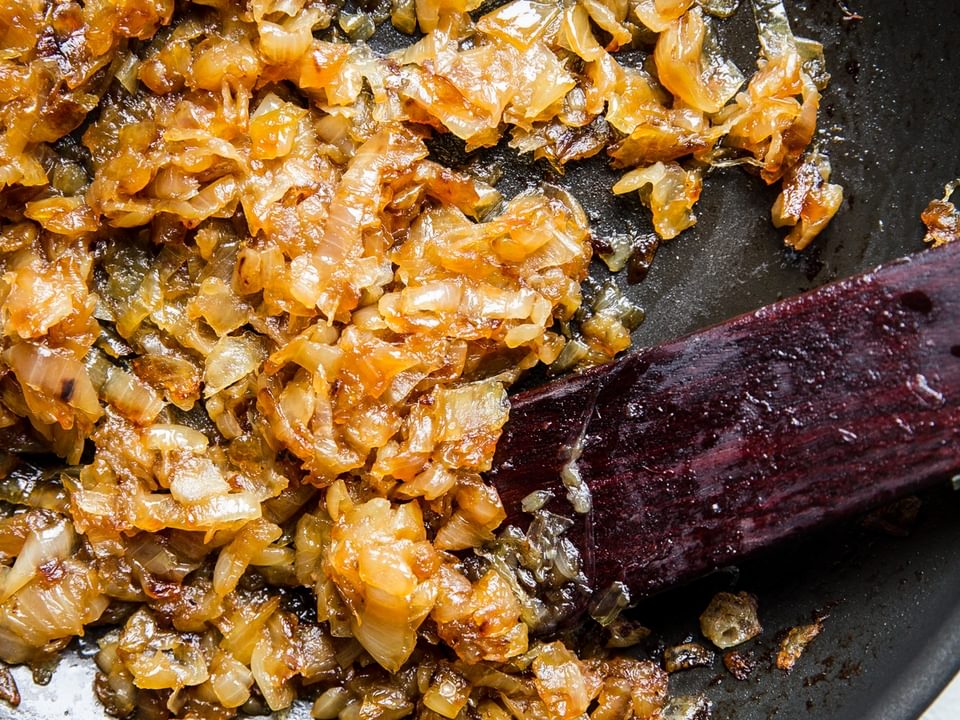 Caramelized Onions in a pan