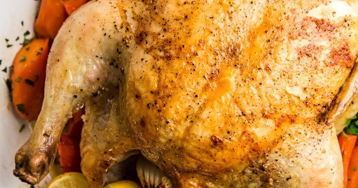 Whole Roast Chicken with Carrots | The Modern Proper