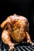 homemade beer can chicken recipe on a grill