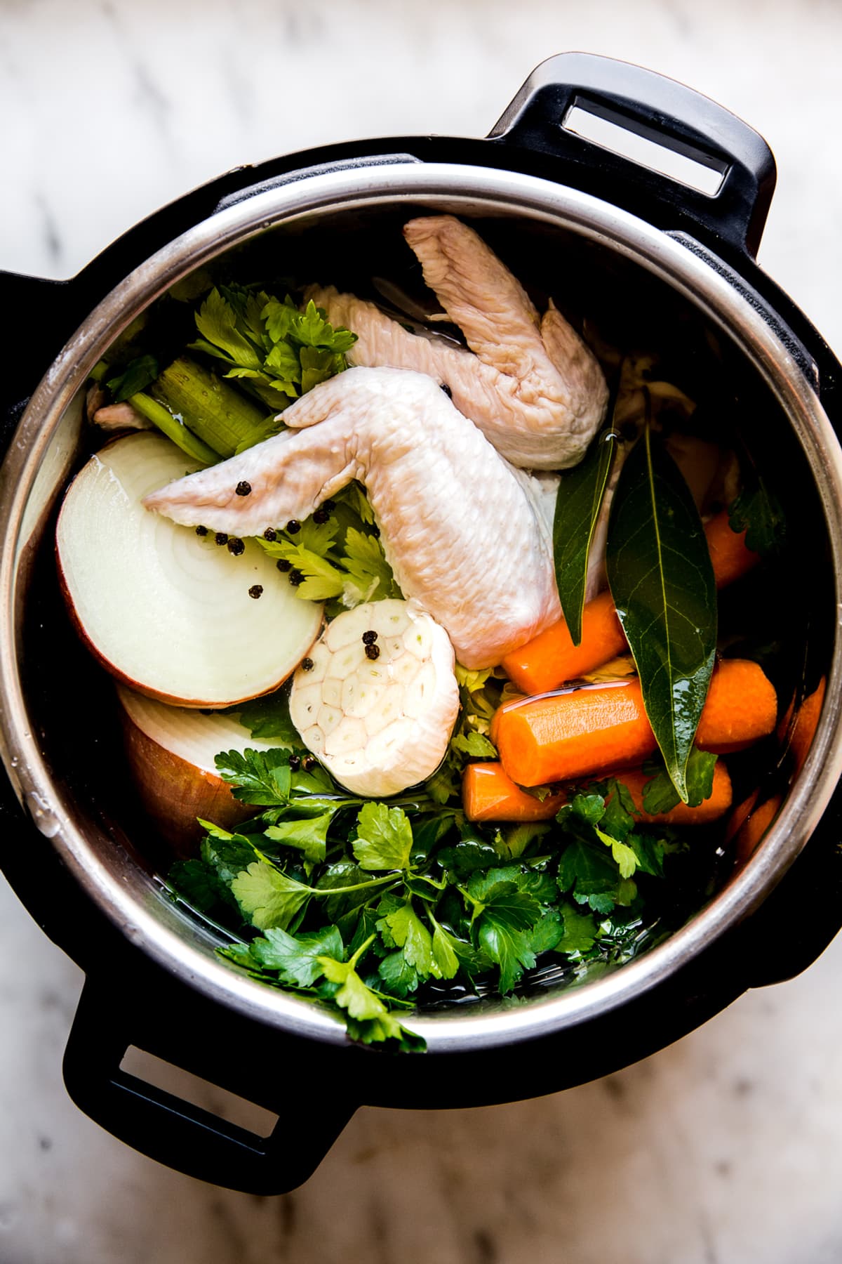 homemade chicken stock in the instant pot