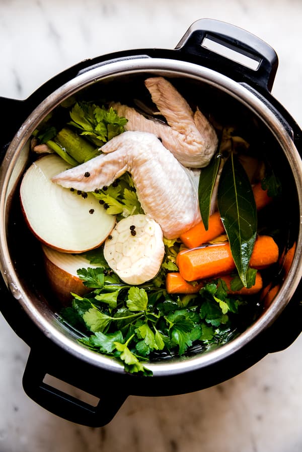 homemade chicken stock in the instant pot