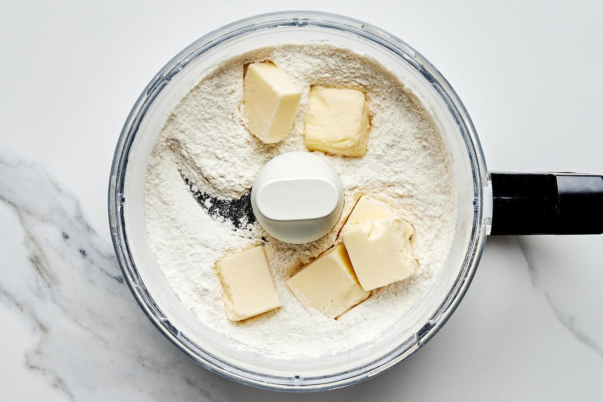 flour, baking powder, sugar, salt and butter in a food processor for fresh berry cobbler