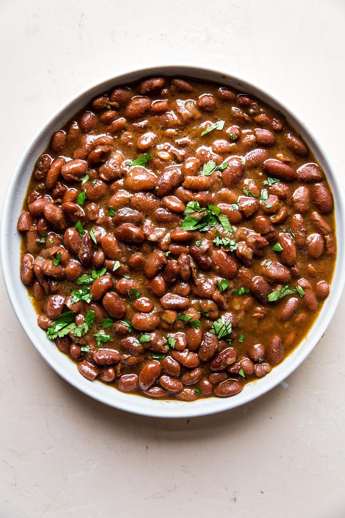 No soak instant pot pinto beans in a bowl
