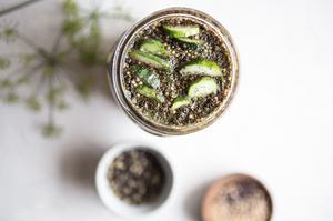 easy homemade pickles in a jar