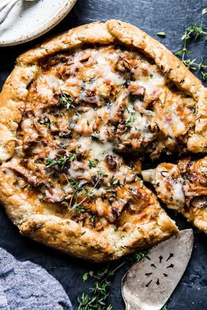 Wild Mushroom Galette With Herb Crust