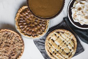 Pie Round Up pecan pie, apple pie, pumpkin pie