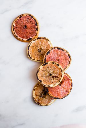 charred grapefruit slices