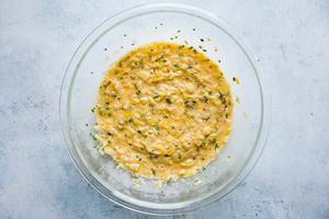 egg and caramelized onion mixture for onion tart