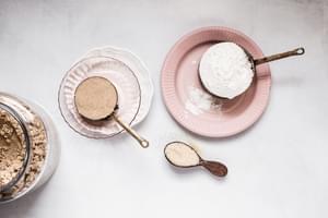 flour, brown sugar