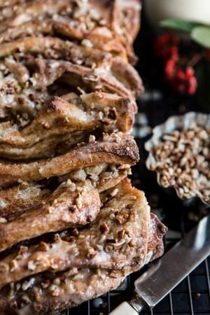 Cinnamon Pecan Pull Apart Bread 12