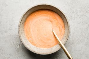 harissa mayonnaise in a bowl