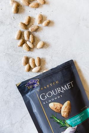 a bag of almonds
