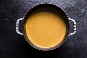 Indian style curry in a pot
