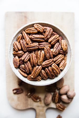 a bowl of pecans