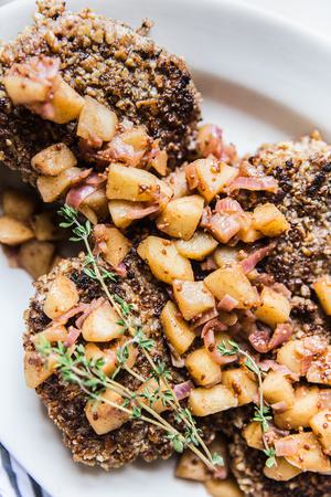Pecan Crusted Pork Chops With Apple Chutney
