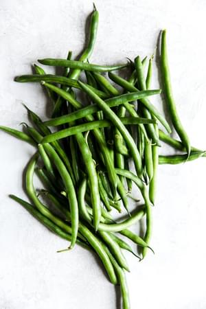 green beans on the counter