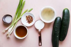 ingredients for asian cucumber salad