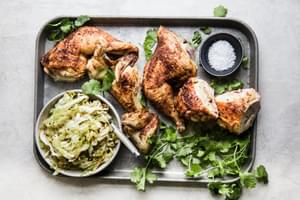 Roasted Chicken With Cabbage