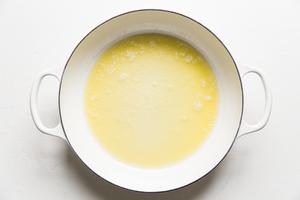 butter melted in a pan