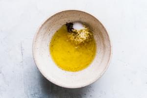 ingredients for lemon vinaigrette