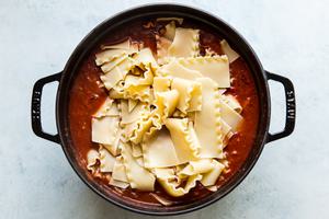 lasagna noodles added to lasagna soup