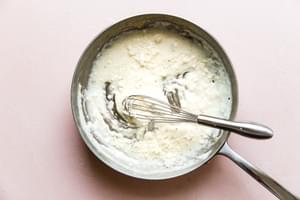 goat cheese cream sauce for white pizza sauce