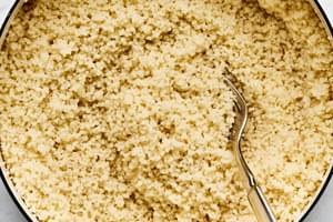 A beautifully cooked pot of perfect couscous, light and fluffy.