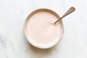 spicy cajun mayonnaise in a bowl with a spoon