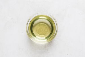 Canola oil in a small glass bowl