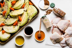 Five Spice Sheet Pan Dinner With Cabbage And Carrots 1
