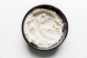 Labneh in a bowl