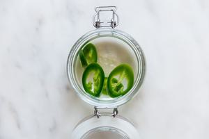 Jalapeño Tequila in a jar