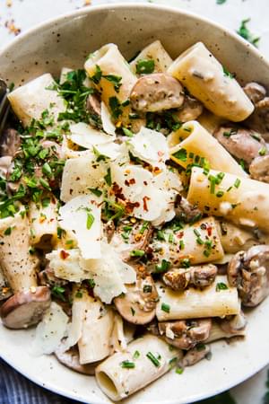 Rigatoni With Mushroom Cream Sauce 15