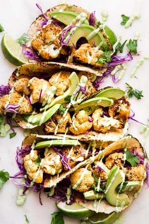 Roasted Cauliflower Tacos