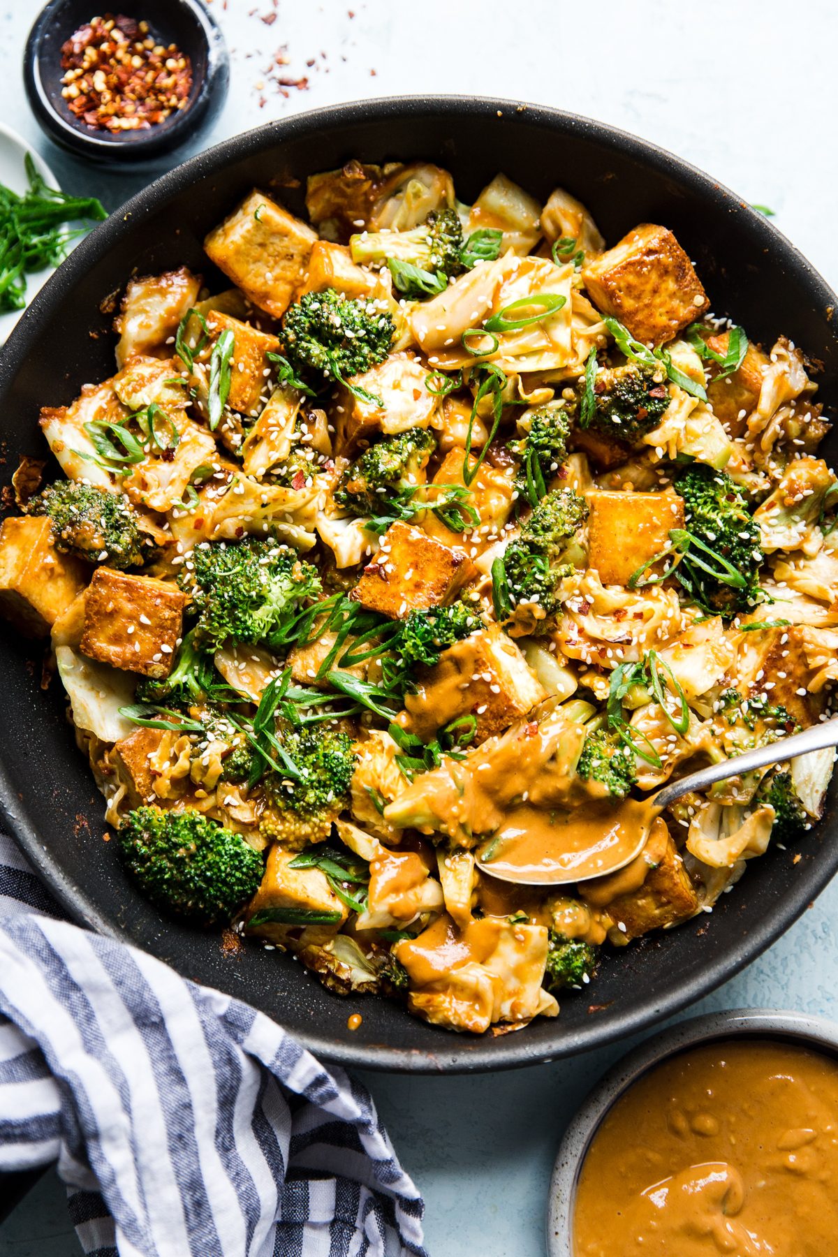 Tofu Stir-Fry with Peanut Sauce Recipe