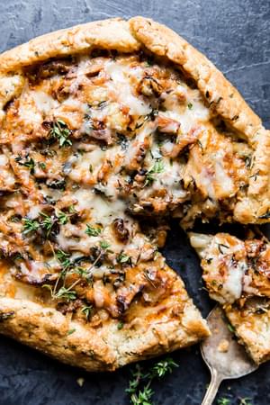 Wild Mushroom Galette With Herb Crust