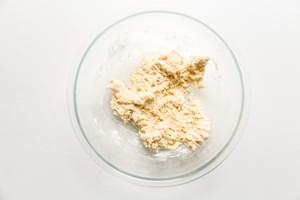 Zucchini Fritter batter in a bowl