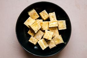 fried tofu in a bowl