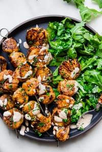 honey and smoked paprika Grilled Scallops with Lemon Aioli 5