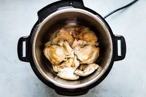browned chicken in an instant pot