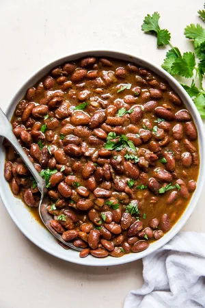 No soak instant pot pinto beans in a bowl