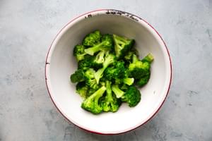 steamed broccoli in a bowl