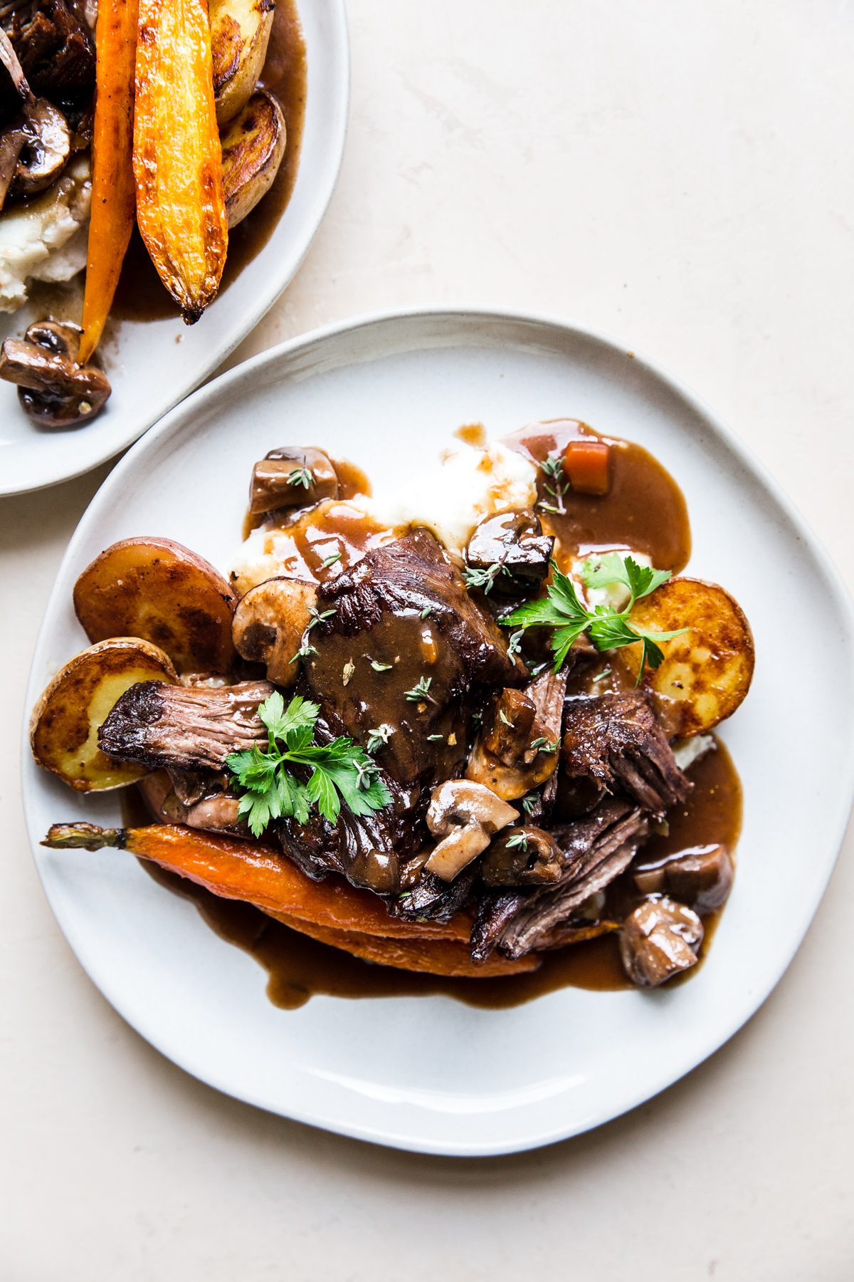 Wine Braised Beef with Mushrooms | The Modern Proper