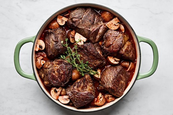 Wine Braised Beef with Mushrooms | The Modern Proper
